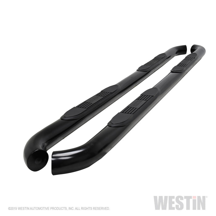 Westin 23-4155 E-Series 3 Round Nerf Step Bars; Black; Mount Kit Included; For Super Crew Cab; - Truck Part Superstore