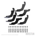 Westin 23-4155 E-Series 3 Round Nerf Step Bars; Black; Mount Kit Included; For Super Crew Cab; - Truck Part Superstore