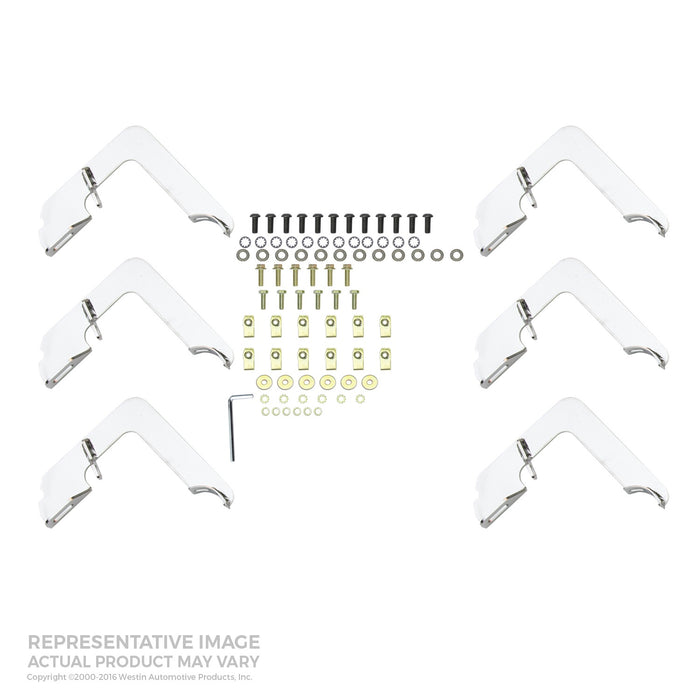 Westin 23-73920 E-Series 3 Round Nerf Step Bars - Truck Part Superstore