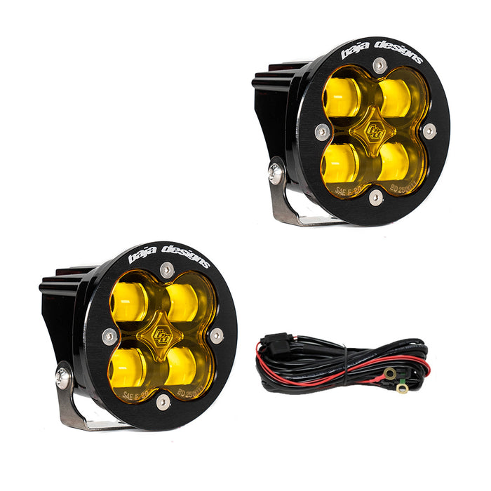 Baja Designs 247816 Squadron-R SAE Pair LED Spot Amber Baja Designs - Truck Part Superstore