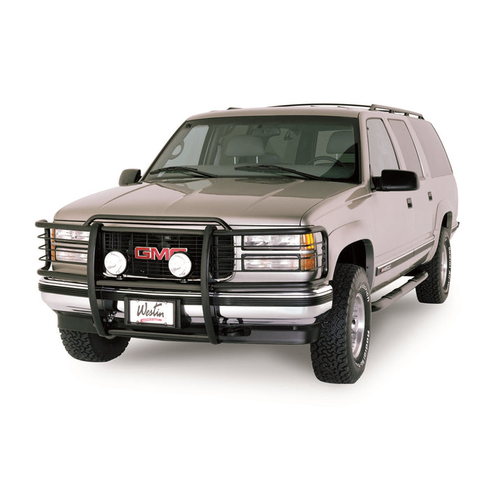 Westin 25-0775 Signature 3 Round Step Bar; Dual Step Pad; Black; Steel; Mount Kit Included; - Truck Part Superstore