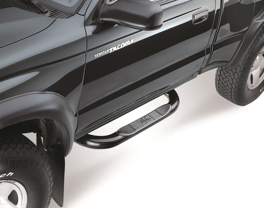 Westin 25-0835 Signature 3 Round Step Bar; Single Step Pad; Black; Steel; Mount Kit Included; - Truck Part Superstore