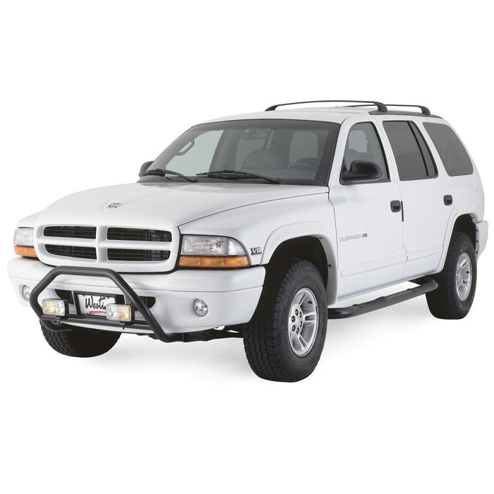 Westin 25-1255 Signature 3 Round Step Bar; Dual Step Pad; Black; Steel; Mount Kit Included; - Truck Part Superstore