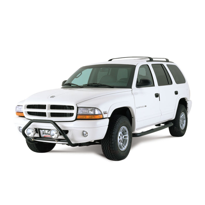 Westin 25-1255 Signature 3 Round Step Bar; Dual Step Pad; Black; Steel; Mount Kit Included; - Truck Part Superstore