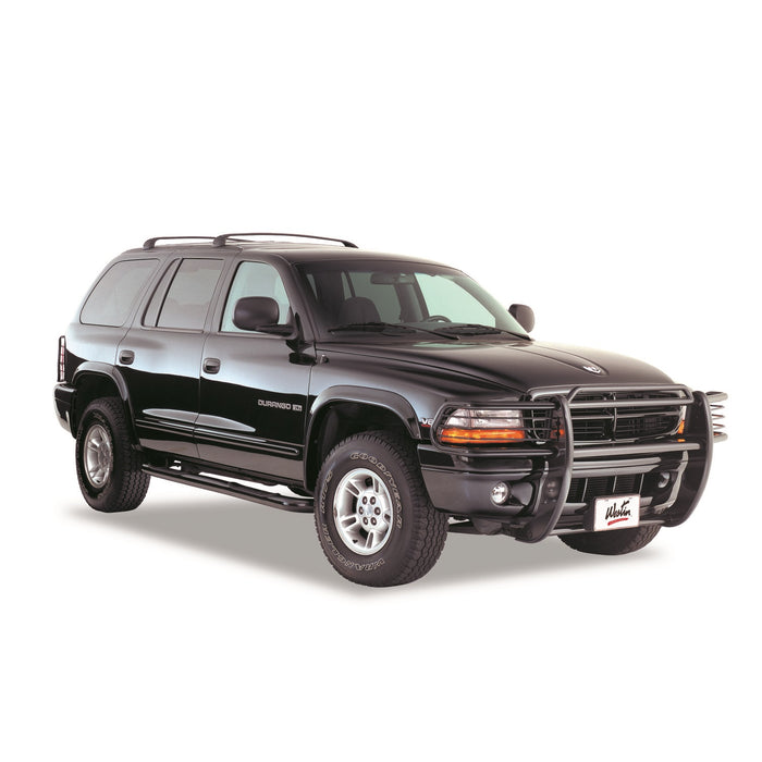 Westin 25-1255 Signature 3 Round Step Bar; Dual Step Pad; Black; Steel; Mount Kit Included; - Truck Part Superstore