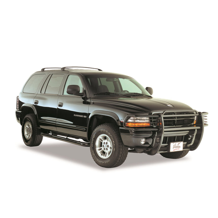 Westin 25-1255 Signature 3 Round Step Bar; Dual Step Pad; Black; Steel; Mount Kit Included; - Truck Part Superstore