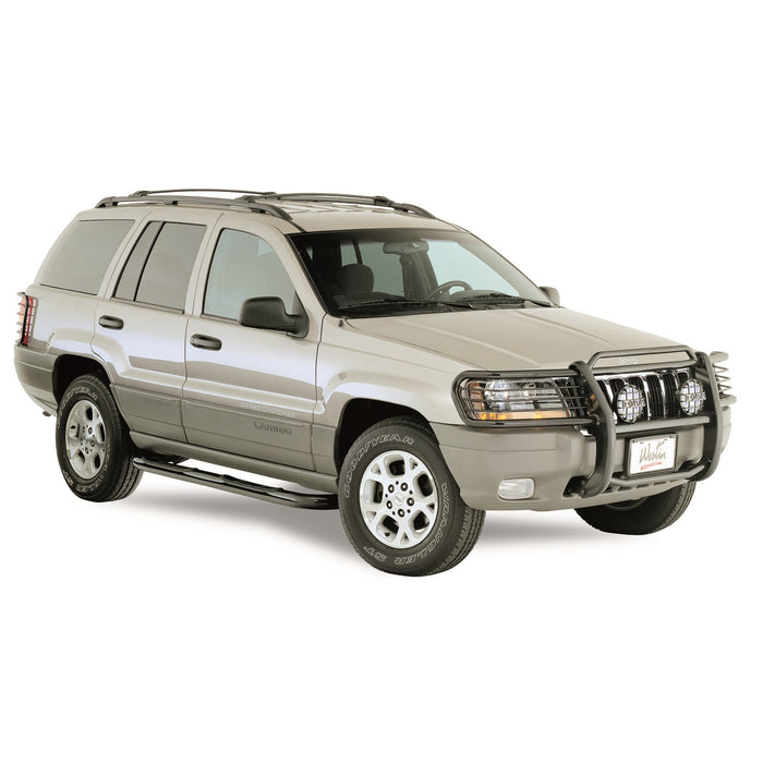 Westin 25-1475 Signature 3 Round Step Bar; Dual Step Pad; Black; Steel; Mount Kit Included; - Truck Part Superstore