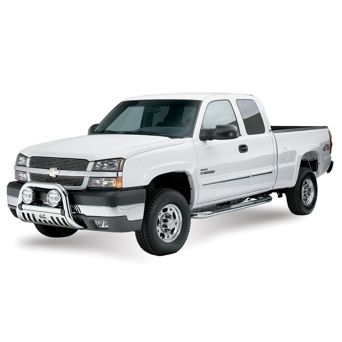 Westin 25-1950 Signature 3 Round Step Bar; Dual Step Pad; Chrome; Steel; Mount Kit Included; - Truck Part Superstore