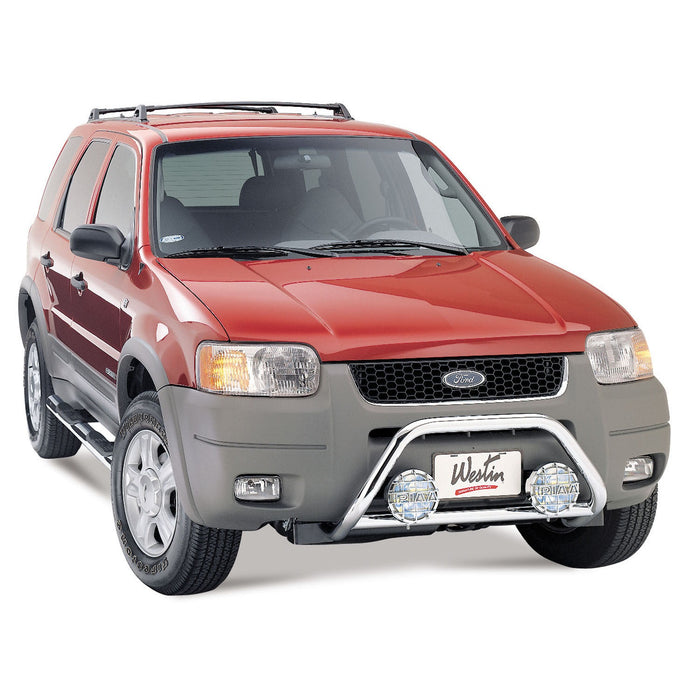 Westin 25-1970 Signature 3 Round Step Bar; Dual Step Pad; Chrome; Steel; Mount Kit Included; - Truck Part Superstore