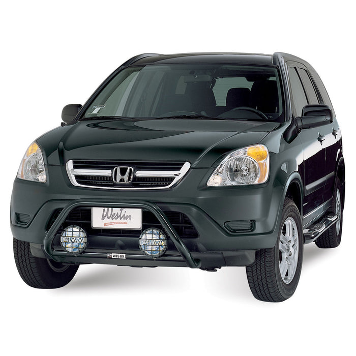 Westin 25-2225 Signature 3 Round Step Bar; Dual Step Pad; Black; Steel; Mount Kit Included; - Truck Part Superstore