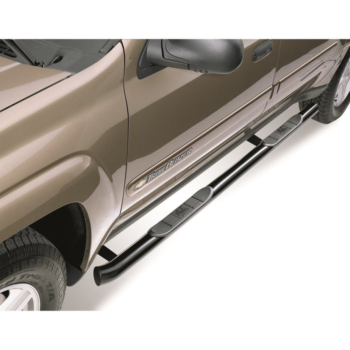 Westin 25-2245 Signature 3 Round Step Bar; Dual Step Pad; Black; Steel; Mount Kit Included; - Truck Part Superstore