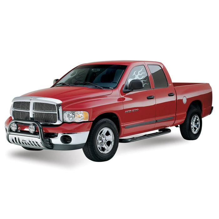 Westin 25-2315 Signature 3 Round Step Bar; Dual Step Pad; Black; Steel; For Quad Cab; - Truck Part Superstore