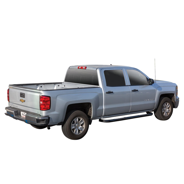 Westin 25-3825 Signature 3 Round Step Bar; Dual Step Pad; Black; Steel; Mount Kit Included; - Truck Part Superstore