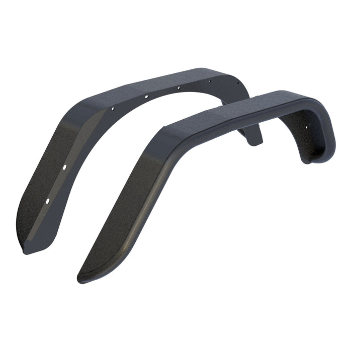 ARIES 2500201 Jeep Wrangler JK Black Aluminum Rear Fender Flares for Select Jeep Wrangler