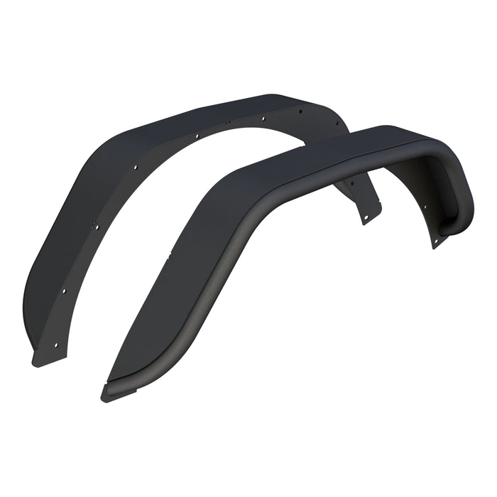 ARIES 2500213 Smooth Carbide Black Aluminum Rear Jeep Wrangler JL Fender Flares for Off-Road-Style Wheels for Select Jeep Wrangler