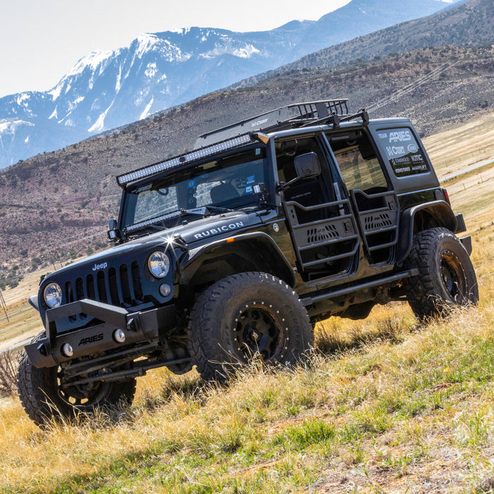 ARIES 25009 Jeep Wrangler JK Aluminum Rear Tube Doors for Select Jeep Wrangler
