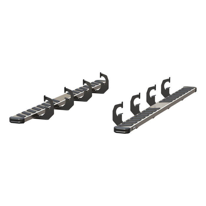 ARIES 2553001 NovaTrac 6" x 91" Polished Stainless Running Boards, Fits Select Cherolet Avalanche, Silverado 1500, Suburban, Tahoe, GMC Sierra 1500, 2500, 3500, Yukon for Select Chevrolet Silverado 2500 HD