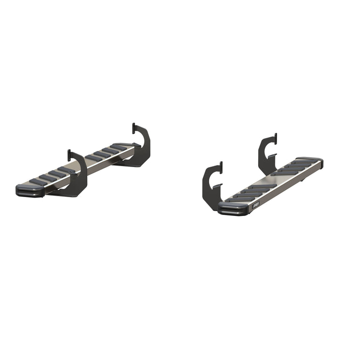 ARIES 2553007 NovaTrac 6" x 53" Polished Stainless Running Boards, Select Chevrolet Silverado, GMC Sierra for Select Chevrolet Silverado 2500 HD