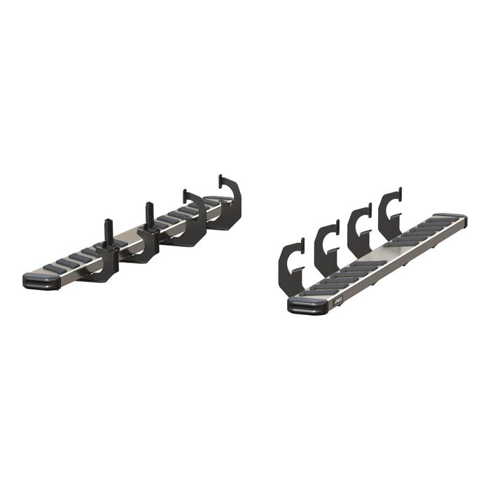 ARIES 2553009 NovaTrac 6" x 75" Polished Stainless Running Boards, Select Silverado 2500 HD, 3500 HD, Sierra 2500 HD, 3500 HD for Select Chevrolet Silverado 2500 HD