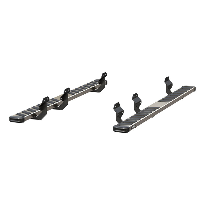 ARIES 2553017 NovaTrac 6" x 91" Polished Stainless Running Boards, Select F-150, F-150 Lightning, F-250 Super Duty, F-350 Super Duty, F-450 Super Duty, F-550 Super Duty for Select Ford F-150