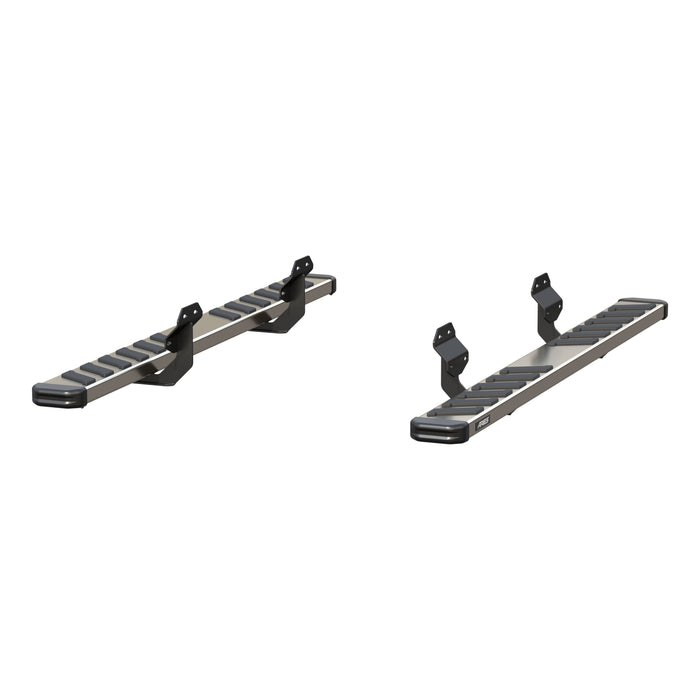 ARIES 2553019 NovaTrac 6" x 75" Polished Stainless Running Boards, Select F-150, F-250 Super Duty, F-350 Super Duty, F-450 Super Duty, F-550 Super Duty for Select Ford F-150