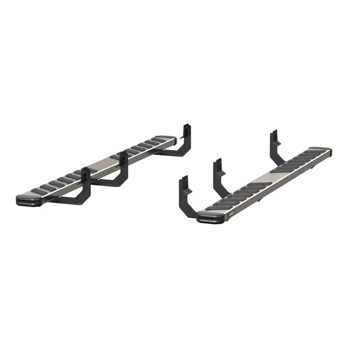 ARIES 2553028 NovaTrac 6" x 85" Polished Stainless Running Boards, Select Nissan Titan, Titan XD for Select Nissan TITAN
