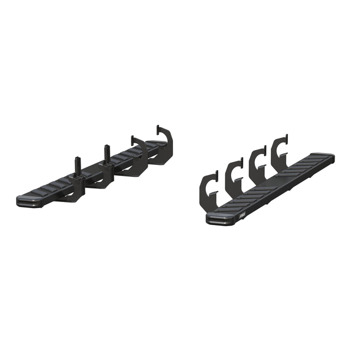ARIES 2554009 NovaTrac 6" x 75" Black E-Coat Steel Running Boards, Select Silverado 2500 HD, 3500 HD, Sierra 2500 HD, 3500 HD for Select Chevrolet Silverado 2500 HD