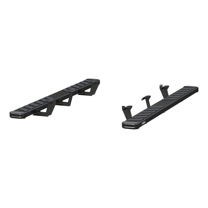 ARIES 2554011 NovaTrac 6" x 75" Black E-Coat Steel Running Boards, Select Dodge Durango for Select Dodge Durango