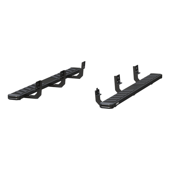 ARIES 2554013 NovaTrac 6" x 75" Black E-Coat Steel Running Boards, Select RAM 1500 for Select Ram 1500