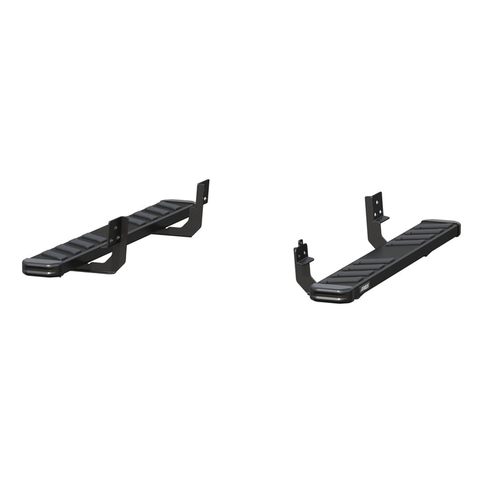 ARIES 2554014 NovaTrac 6" x 53" Black E-Coat Steel Running Boards, Select RAM 1500, 2500, 3500 for Select Ram 2500