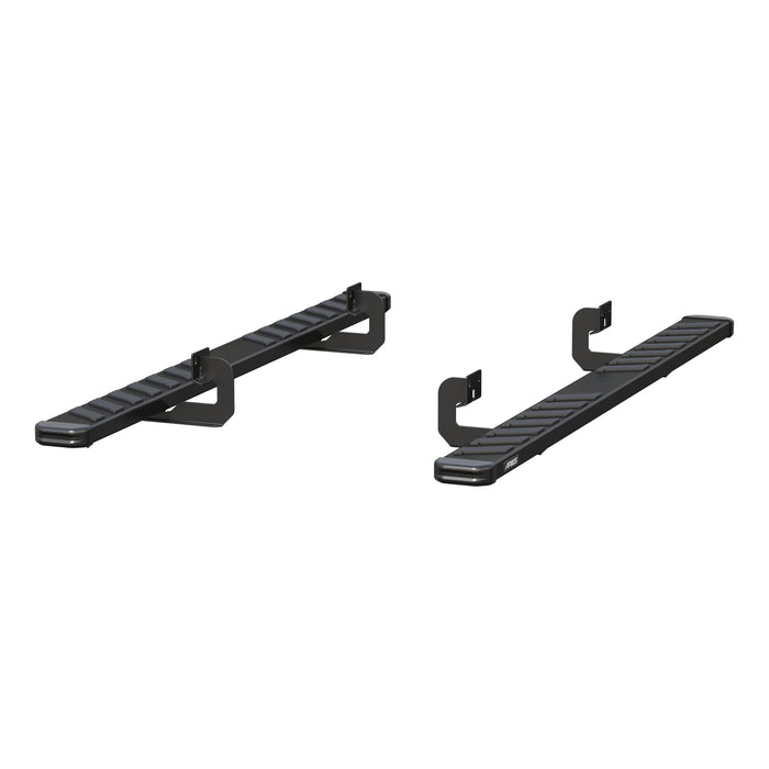 ARIES 2554018 NovaTrac 6" x 85" Black E-Coat Steel Running Boards, Select Ford F-150 for Select Ford F-150