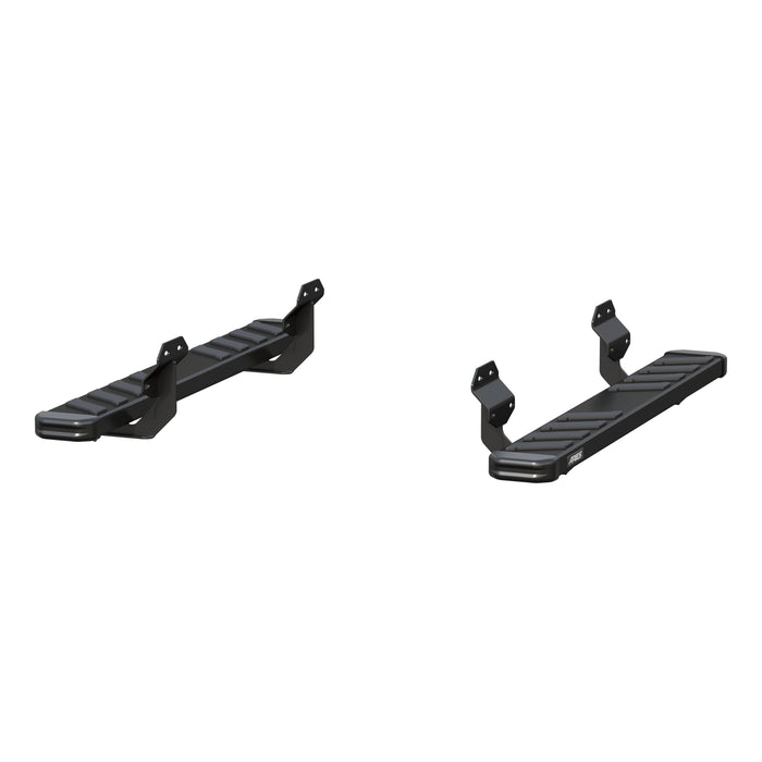 ARIES 2554021 NovaTrac 6" x 53" Black E-Coat Steel Running Boards, Select Chevrolet Colorado, GMC Canyon for Select Ford F-150