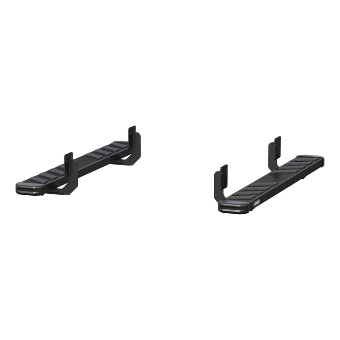 ARIES 2554024 NovaTrac 6" x 53" Black E-Coat Steel Running Boards, Select F-250, F-250 Super Duty, F-350, F-350 Super Duty for Select Ford F-250