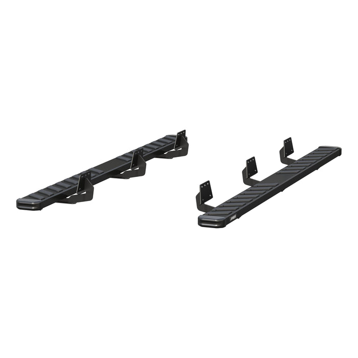 ARIES 2554030 NovaTrac 6" x 91" Black E-Coat Steel Running Boards, Fits Select RAM 1500 for Select Ram 1500