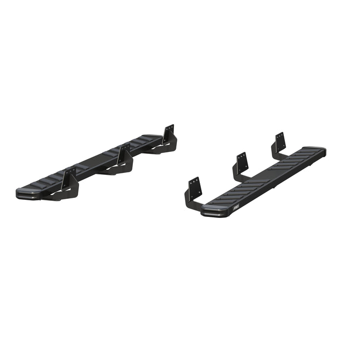 ARIES 2554031 NovaTrac 6" x 75" Black E-Coat Steel Running Boards, Select RAM 1500 for Select Ram 1500