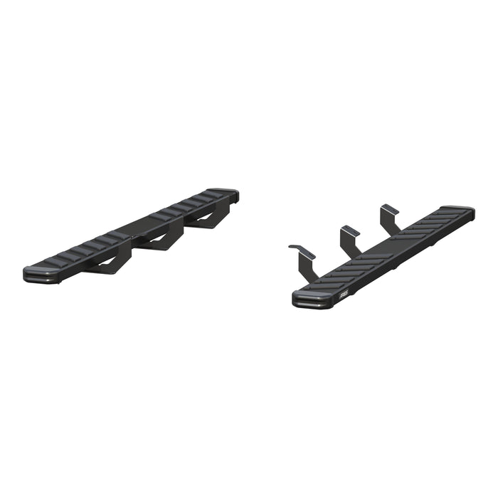 ARIES 2554034 NovaTrac 6" x 75" Black E-Coat Steel Running Boards, Select Toyota Tacoma for Select Toyota Tacoma