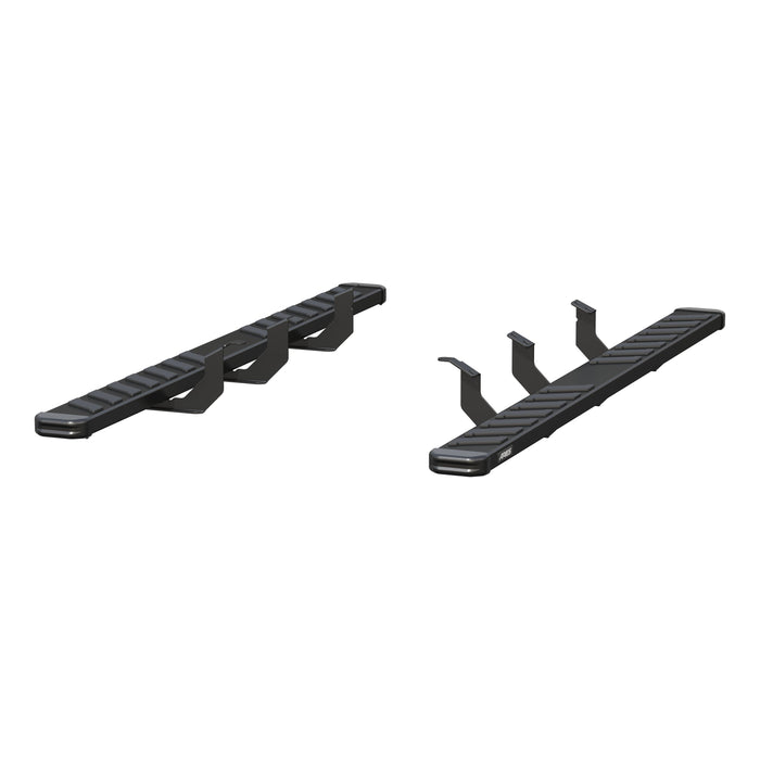 ARIES 2554036 NovaTrac 6" x 85" Black E-Coat Steel Running Boards, Select Toyota Tundra for Select Toyota Tundra