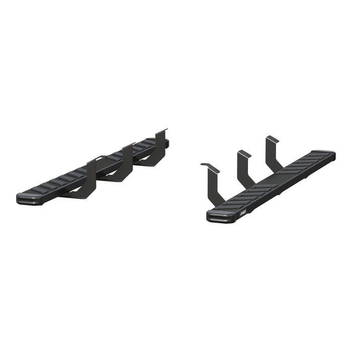 ARIES 2554037 NovaTrac 6" x 75" Black E-Coat Steel Running Boards, Select Toyota Tundra for Select Toyota Tundra