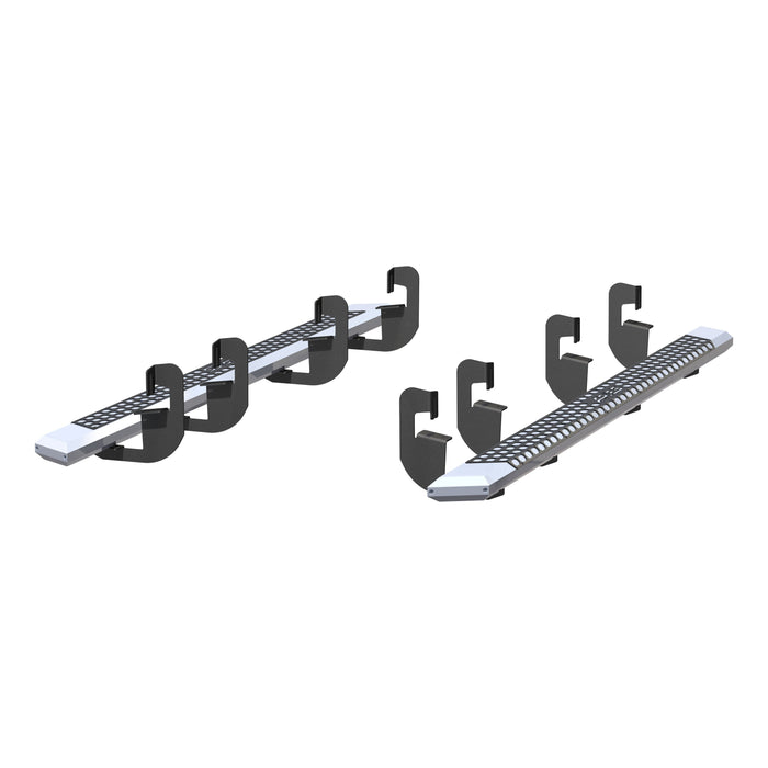 ARIES 2555015 AdvantEDGE 5-1/2" x 91" Chrome Aluminum Side Bars, Select Silverado, Sierra Crew for Select Chevrolet Silverado 1500