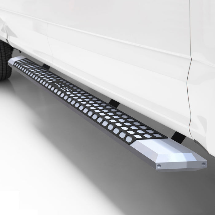 ARIES 2555046 AdvantEDGE 5-1/2" x 91" Chrome Aluminum Side Bars, Select Silverado, Sierra for Select Chevrolet Silverado 2500 HD