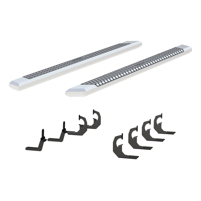 ARIES 2555046 AdvantEDGE 5-1/2" x 91" Chrome Aluminum Side Bars, Select Silverado, Sierra for Select Chevrolet Silverado 2500 HD