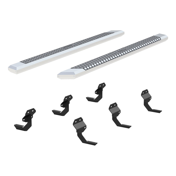ARIES 2555048 AdvantEDGE 5-1/2" x 91" Chrome Aluminum Side Bars, Select Ford F150, F250, F350 for Select Ford F-150