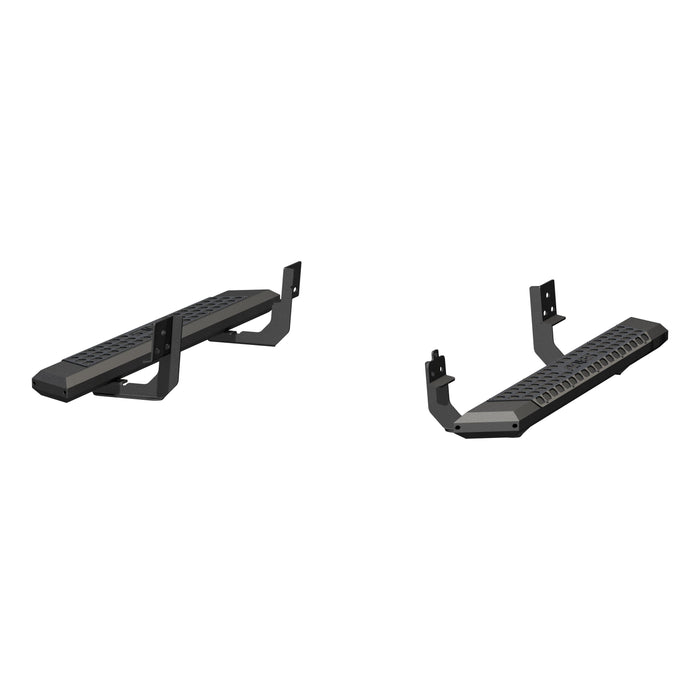 ARIES 2556001 AdvantEDGE 5-1/2" x 53" Black Aluminum Side Bars, Select Silverado, Sierra for Select Chevrolet Silverado 2500 HD