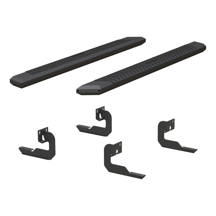 ARIES 2556008 AdvantEDGE 5-1/2" x 75" Black Aluminum Side Bars, Select Ford F-150 for Select Ford F-150