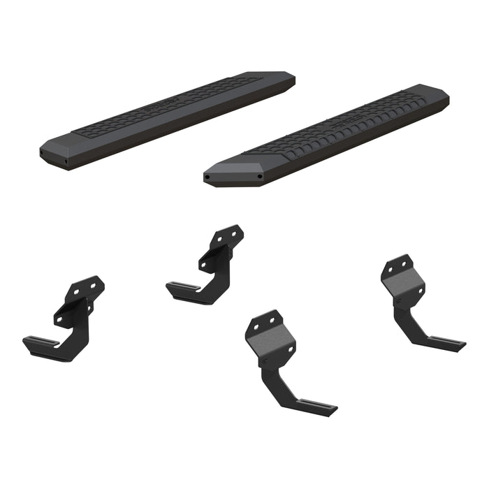 ARIES 2556011 AdvantEDGE 5-1/2" x 53" Black Aluminum Side Bars, Select Ford F150, F250, F350 for Select Ford F-150