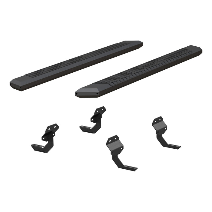 ARIES 2556012 AdvantEDGE 5-1/2" x 75" Black Aluminum Side Bars, Select Ford F150, F250, F350 for Select Ford F-150