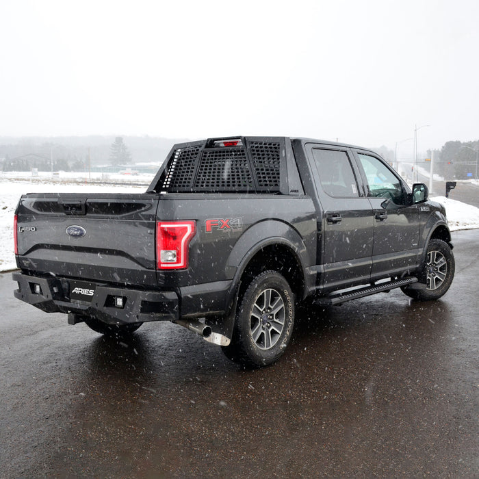 ARIES 2556014 AdvantEDGE 5-1/2" x 75" Black Aluminum Side Bars, Select Ford F-250, F-350 for Select Ford F-250