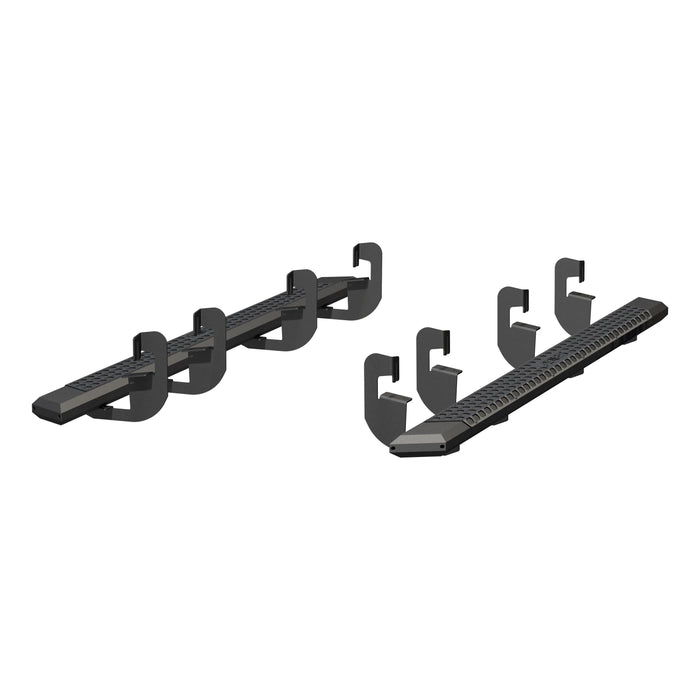 ARIES 2556015 AdvantEDGE 5-1/2" x 91" Black Aluminum Side Bars, Select Silverado, Sierra Crew for Select Chevrolet Silverado 1500