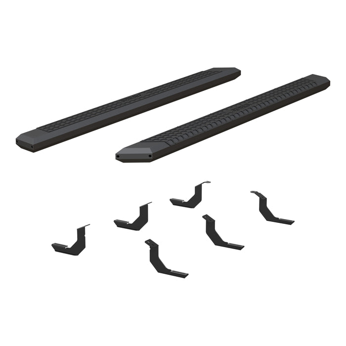 ARIES 2556019 AdvantEDGE 5-1/2" x 85" Black Aluminum Side Bars, Select Toyota Tundra for Select Toyota Tundra