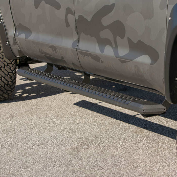ARIES 2556019 AdvantEDGE 5-1/2" x 85" Black Aluminum Side Bars, Select Toyota Tundra for Select Toyota Tundra